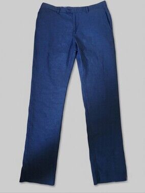 Tommy Bahama Linen-Blend Flat-Front Men's Dress Pants Style #ST124448 Size 32x34